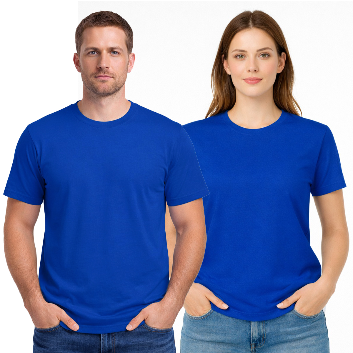 Camiseta Básica100% Algodão Venda no Atacado - Azul Royal