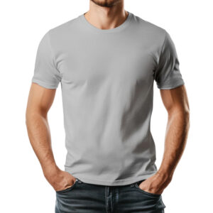 Camiseta Básica - Cinza