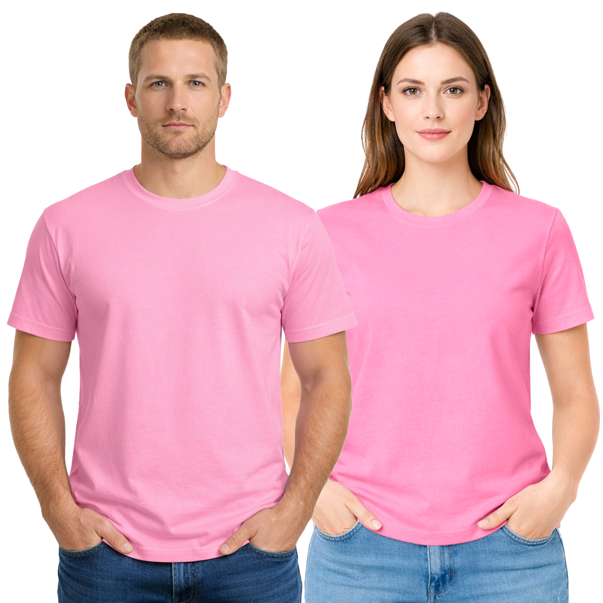 Camiseta Básica 100% Algodão Venda no Atacado - Rosa