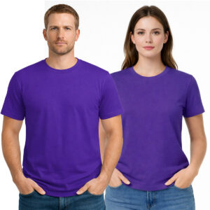 Camiseta Básica Gola Redonda 100% Algodão Venda no atacado - Roxa