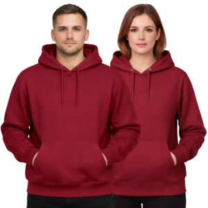 Moletom Adulto Unissex Canguru Atacado - Bordô