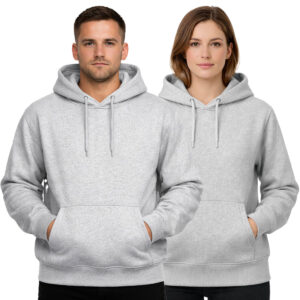 Moletom Adulto Unissex Canguru Atacado - Cinza