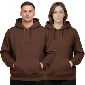 Moletom Adulto Unissex Canguru Atacado - Marrom