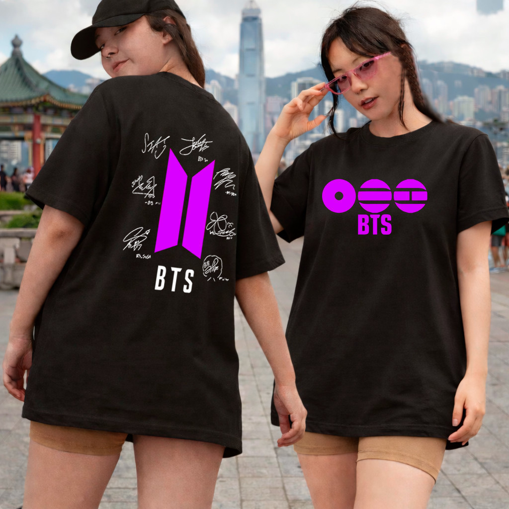 Camiseta básica Feminina Masculina Infantil Bts Tour Kpop 2026 BR Show Lançamento - Imagem 2