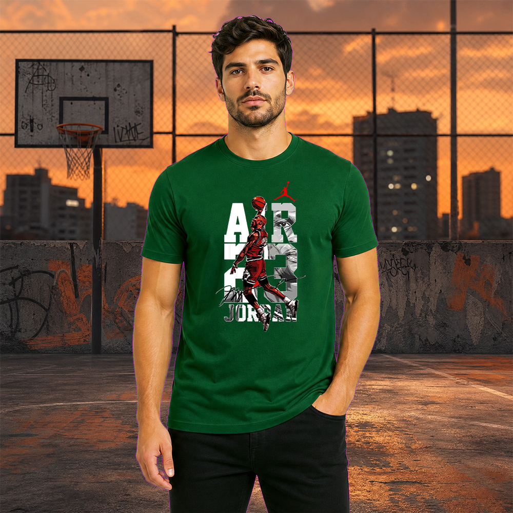 Camiseta Básica 100% Algodão Estampa Air Jordan Street Wear. - Imagem 9