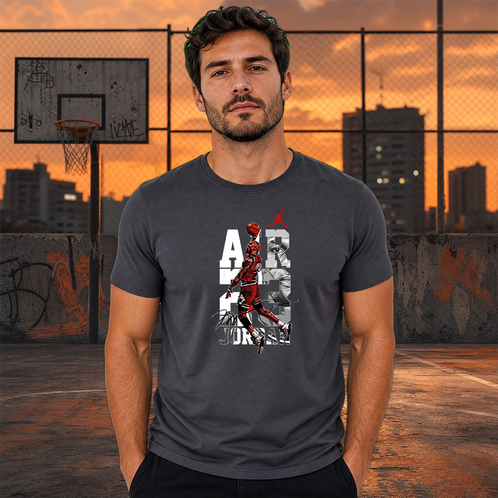 Camiseta Básica 100% Algodão Estampa Air Jordan Street Wear. - Imagem 7