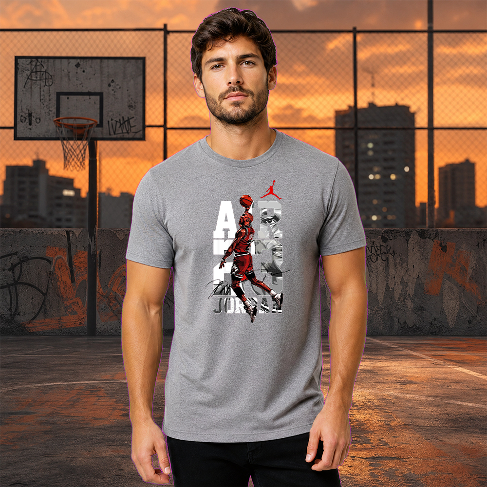 Camiseta Básica 100% Algodão Estampa Air Jordan Street Wear. - Imagem 6