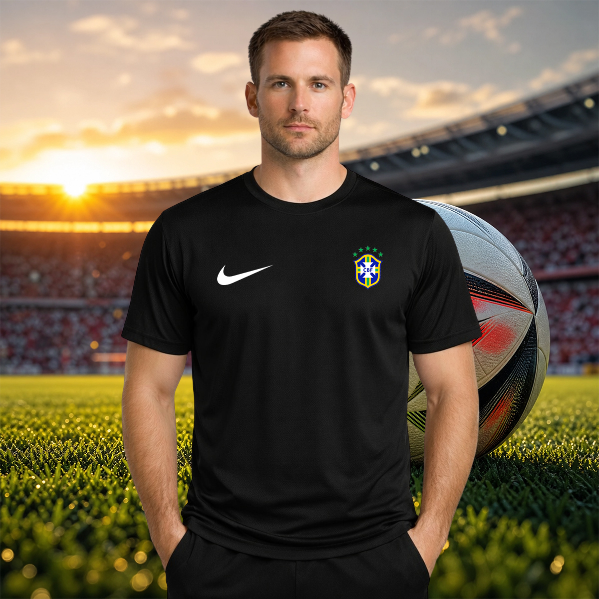Camiseta Dry Fit Esportiva Seleção Brasileira