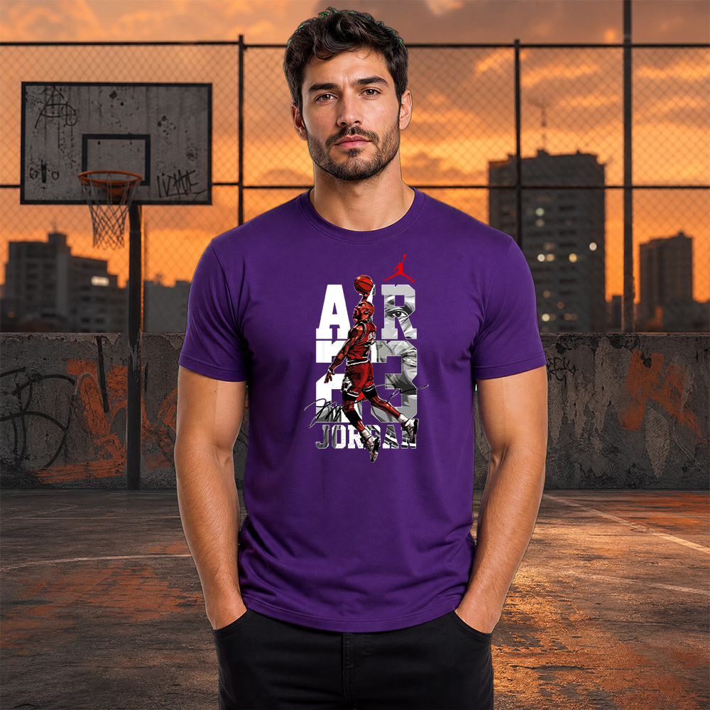 Camiseta Básica 100% Algodão Estampa Air Jordan Street Wear. - Imagem 4