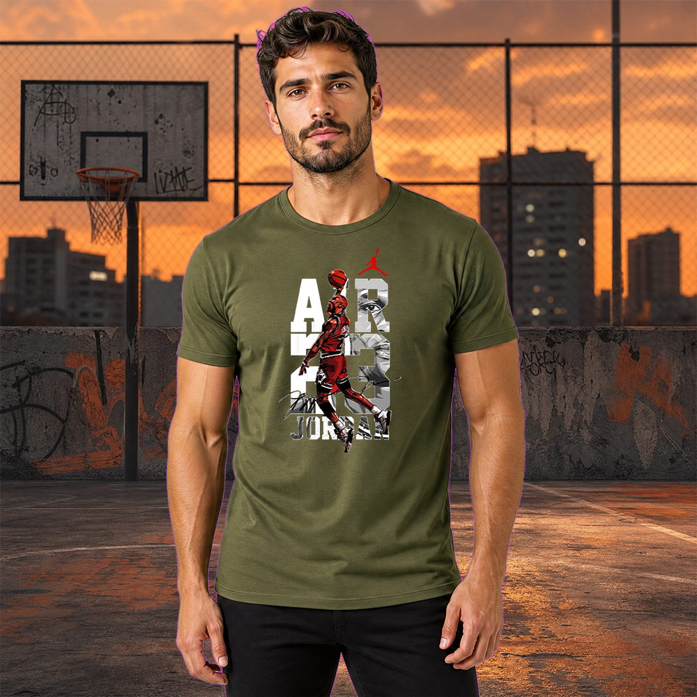Camiseta Básica 100% Algodão Estampa Air Jordan Street Wear. - Imagem 3