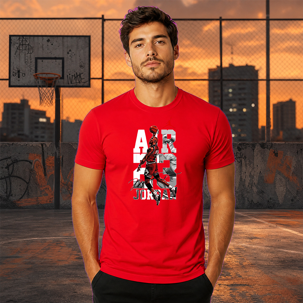 Camiseta Básica 100% Algodão Estampa Air Jordan Street Wear. - Imagem 2