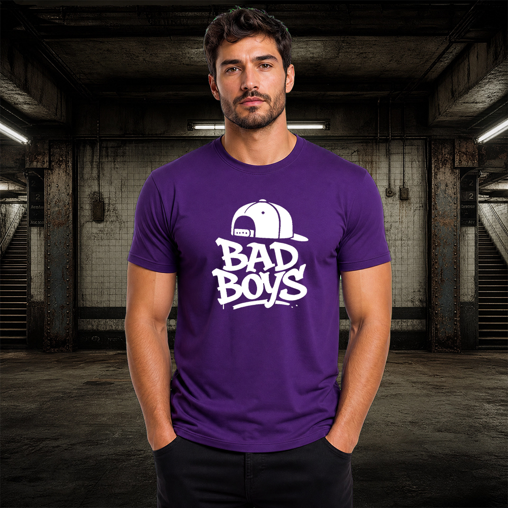 Camiseta Básica 100% Algodão Street Wear - Bad Boys - Imagem 5
