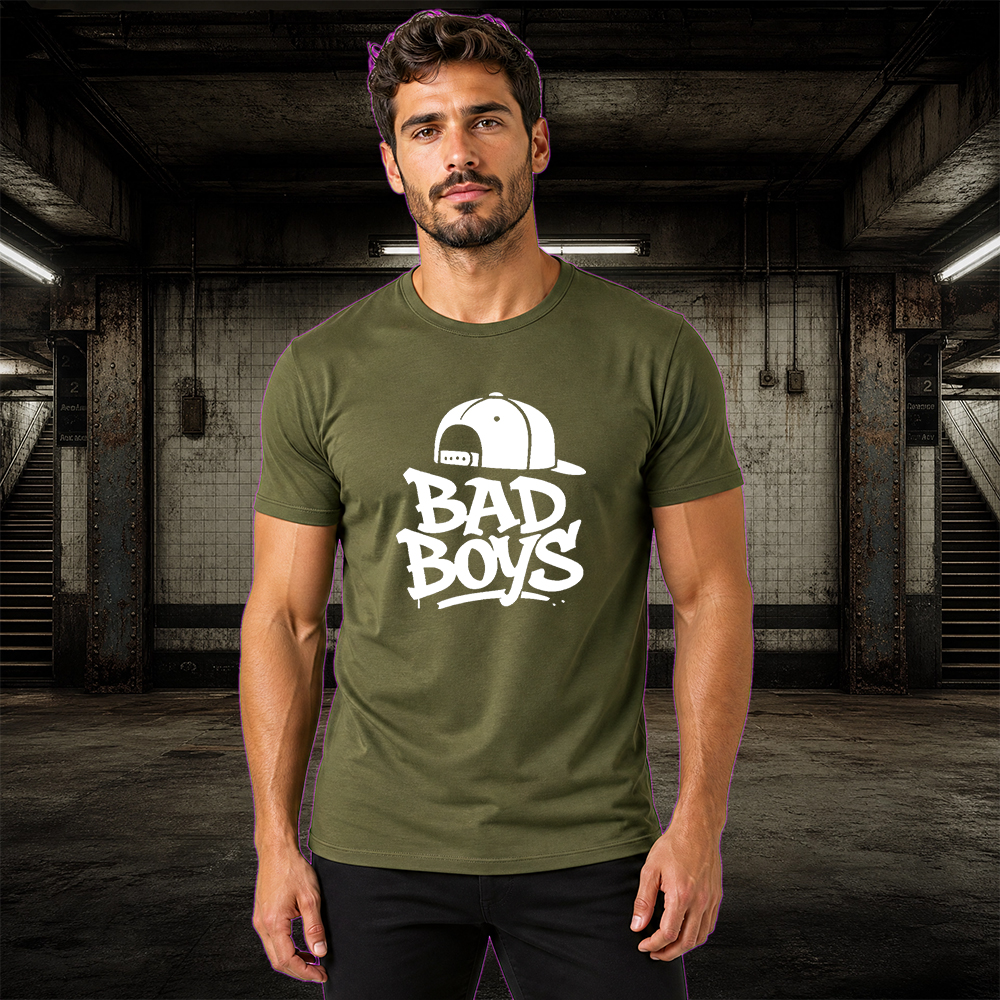 Camiseta Básica 100% Algodão Street Wear - Bad Boys - Imagem 3